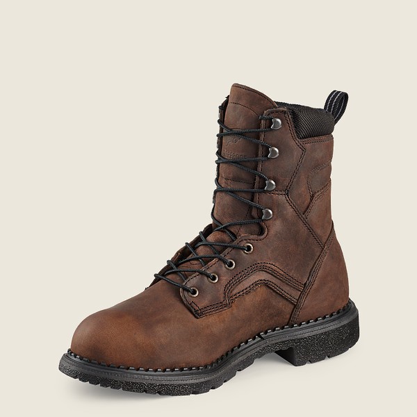 Red Wing Safety Boots Supersole® - 8-Inch Waterproof Toe Metguard - Brune - Herre 3160-YHXAV